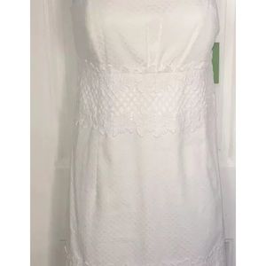 Lilly Pulitzer Resort White Strapless Dress Sz 8
